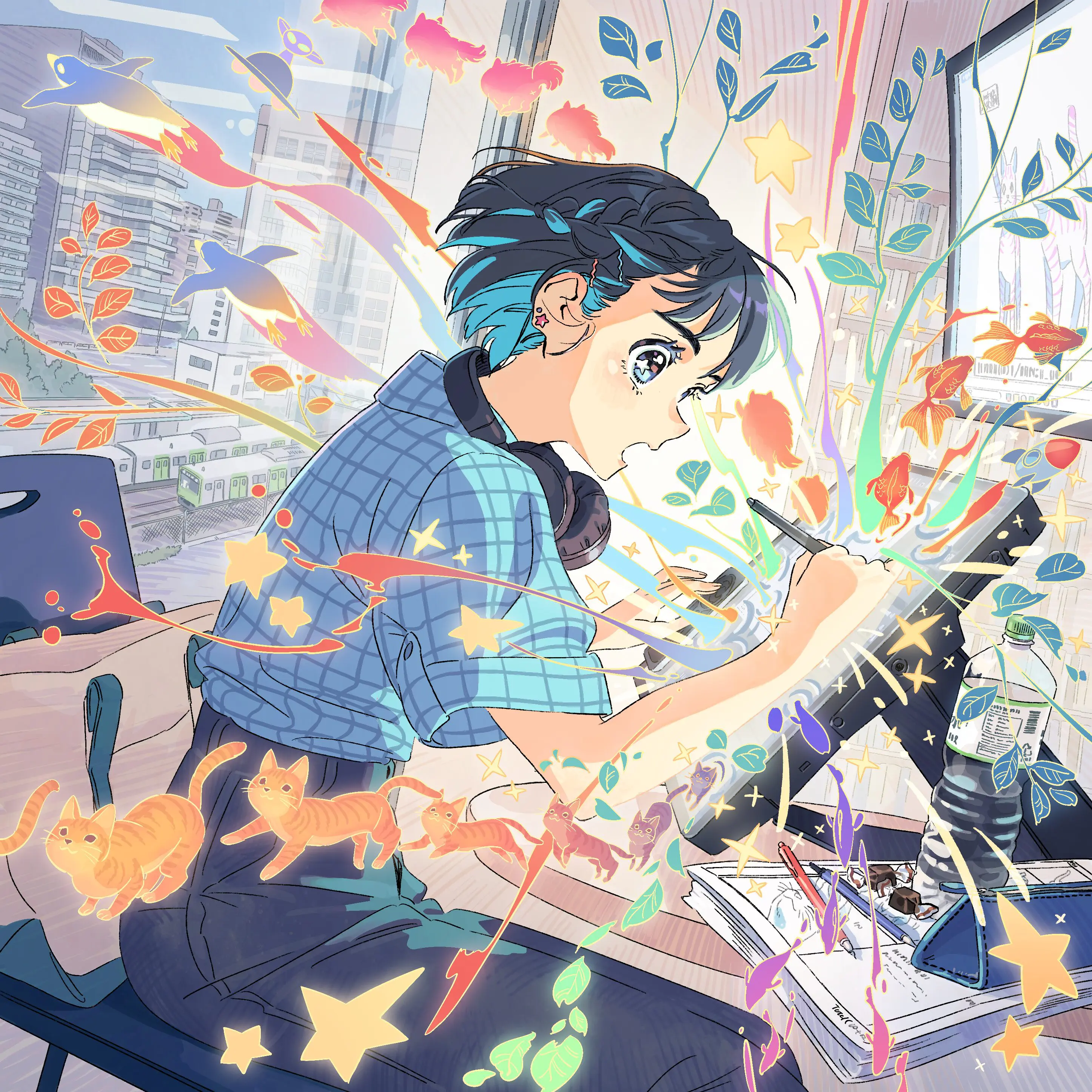 アニメーター 刈谷仁美さんの直筆イラスト色紙です。 【公式通販】